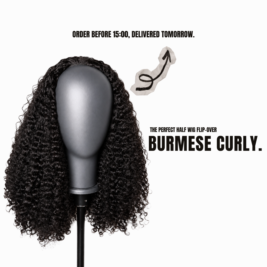 Half Wig Flip Over – Burmese Curly