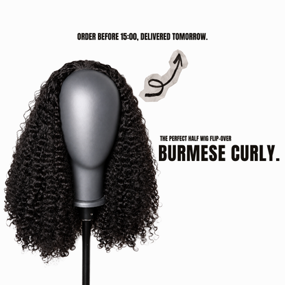 Half Wig Flip Over – Burmese Curly